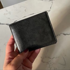 Jack Spade Black Pebbled Leather Wallet